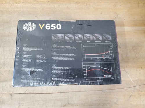 NEW, SEALED! Cooler Master V650 650W Fully Modular 80 PLUS Gold Power Supply - Photo 5/12