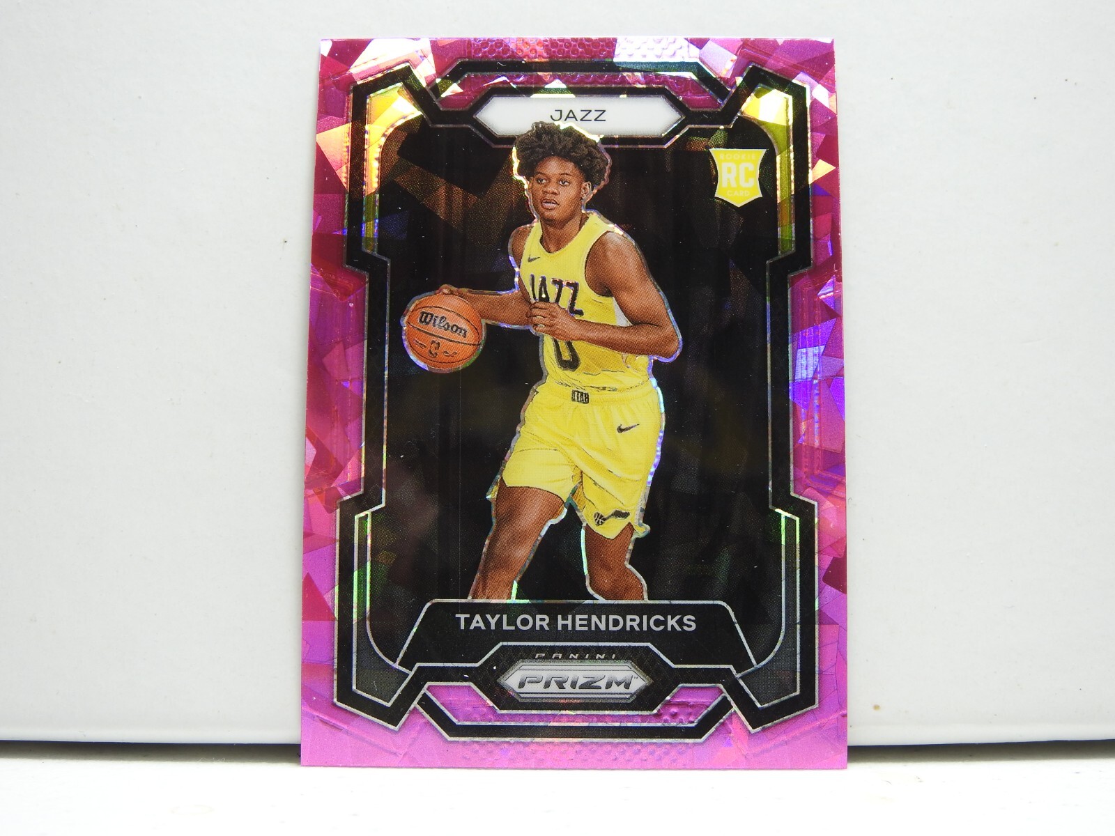 2023 Panini Prizm Taylor Hendricks RC Pink Ice #161 Utah Jazz