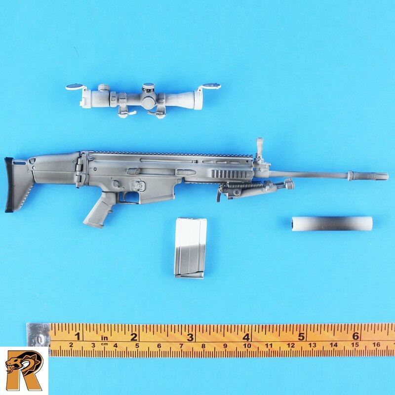 Navy SEAL Winter - SCAR Sniper Rifle #2 - 1/6 Scale - Mini