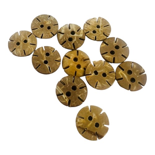 Handmade coconut Shell buttons 12 pcs NaturalScrapbooking Knitting Sewing 2 Hole - Picture 27 of 30