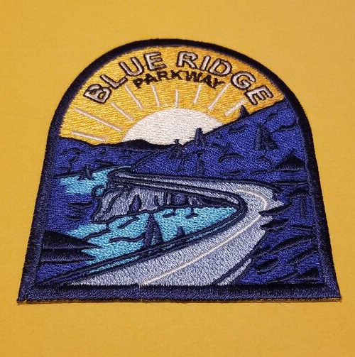 Blue Ridge Parkway Virginia and North Carolina Embroidered Patch approx 3x3.5"