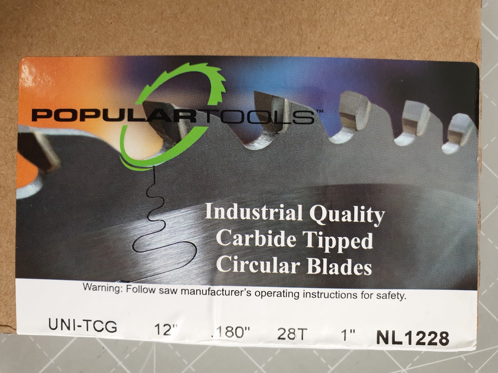 Popular Tools NL1228 원형톱날 12인치 28T 2