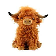 30cm Highland Cow Plush Doll Baby Stuffed Animal Soft Toys Scottish Cow New-