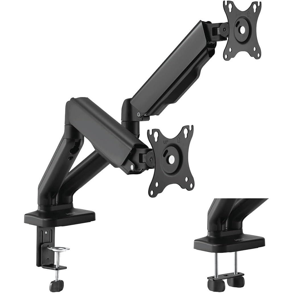 LogiLink Support double écran alu contre la fatigue cervicale
