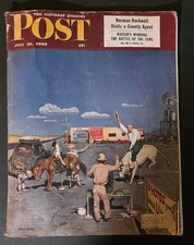 1948 Saturday Evening Post July 24 Ewell Blackwell Wheaties Vintage