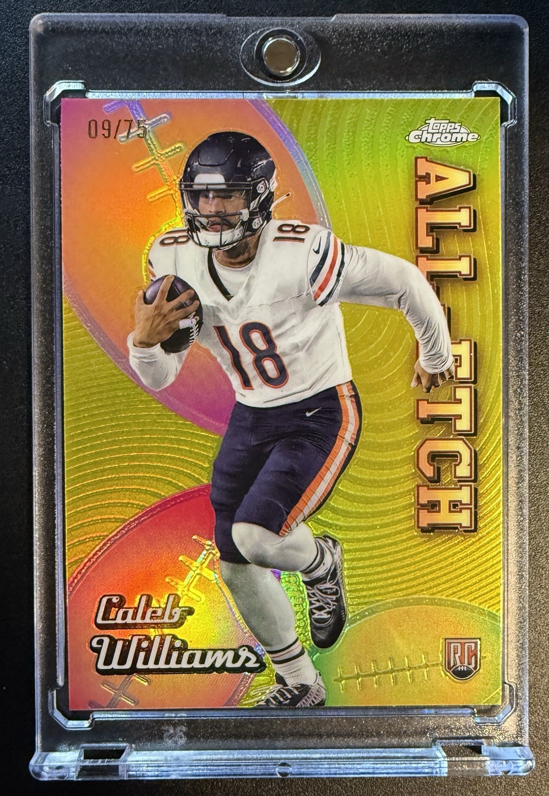 2024 Topps Chrome Caleb Williams All-Etch CAE-CW RC /75 Bears