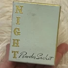 Vintage Avon Bright Night Powder Sachet Jar 1.5 Oz Milk Glass 1955 New In Box