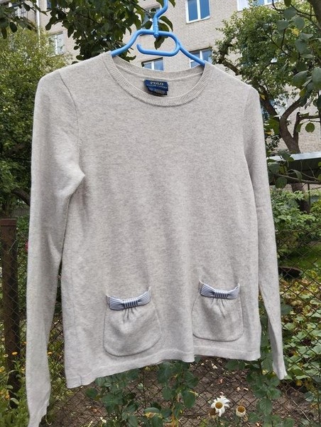 Women Polo Ralph Lauren Sweater Grey Wool 38 / M /