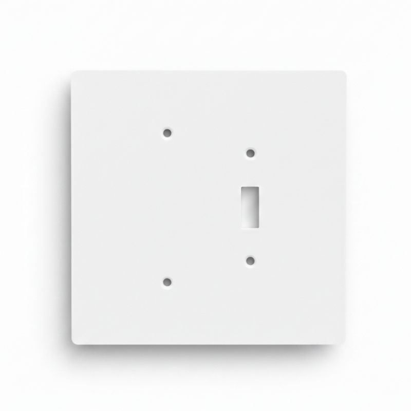 Oversize Combination Wall Plate Blank + Toggle Switch Cover 6x6 Jumbo 2-Gang