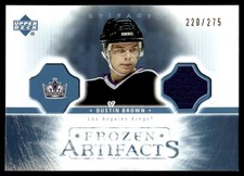 2005-06 Upper Deck Artifacts Frozen Dustin Brown Jersey 220/275 Los Angeles