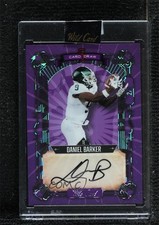 2023 5 Card Draw Contemporary Crystal Holo Foil - Purple /4 Daniel Barker Auto