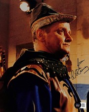 Art Carney Batman Signed Color Photograph 8x10 Beckett Authenticated