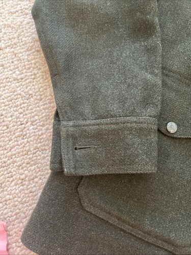 Vintage Filson Single Mackinaw Cruiser Jacket Size 36 S Green 100% Virgin Wool - Picture 5 of 24