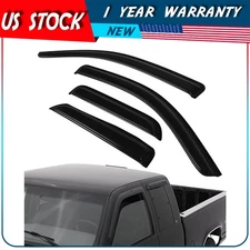 For 2014-2019 Silverado/Sierra Extended Cab Window Visor Vent Shades Deflectors