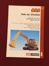 POCLAIN Catalogue Fascicule Présentation Caractéristiques Pelle Chenilles 688