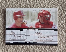 2003 Fleer Mystique Awe Pairs Jim Thome & Mike Lieberthal #38/86