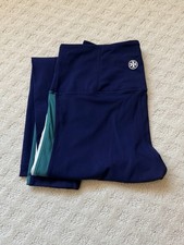 Tory Sport Navy Blue Side Stripe Leggings Size M - Excellent Condition