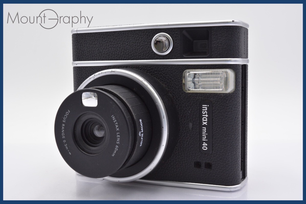 Fujifilm Instax Mini 40 Instant Camera Black Bundle YK1912 Fully Functional