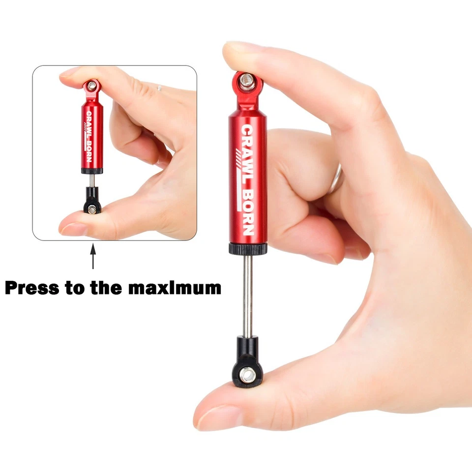 4Pcs Built-in Spring Shock Absorber Damper For 1/10 RC Crawler Axial SCX10 90046 - Image 3 of 4