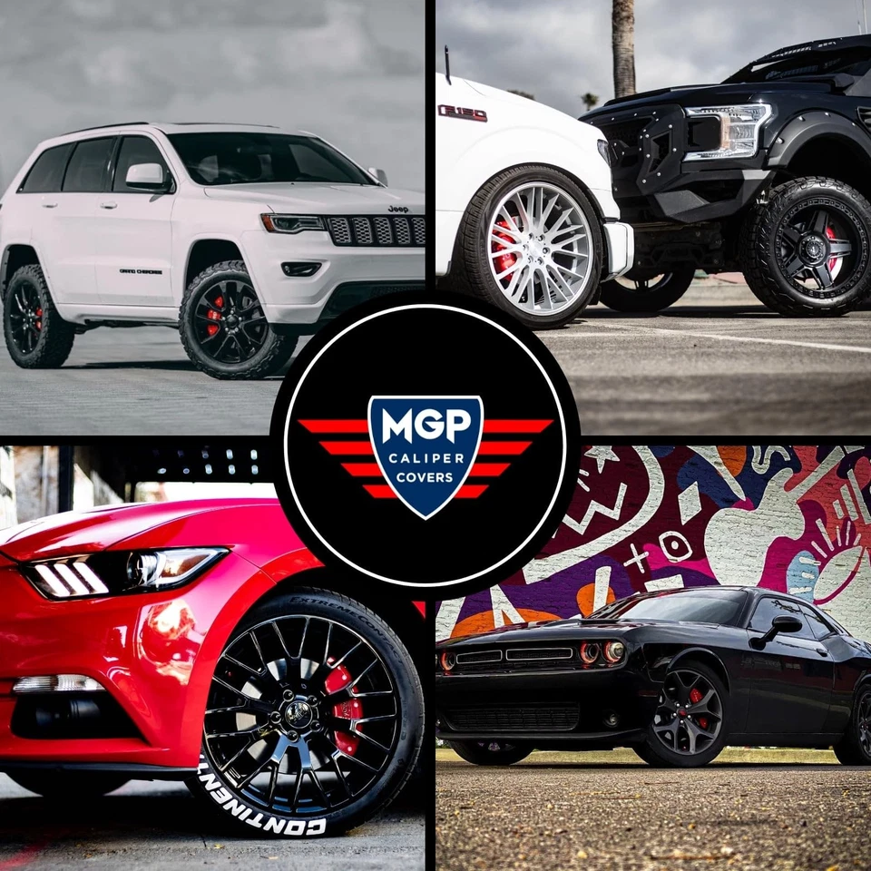 MGP Caliper Covers Brake Caliper Covers 2017-2020 Acura MDX Front and Rear Set - Imagem 2 de 4