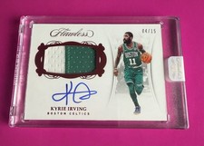 2017-18 Panini Flawless Kyrie Irving Auto Patch 4/15 Boston Celtics