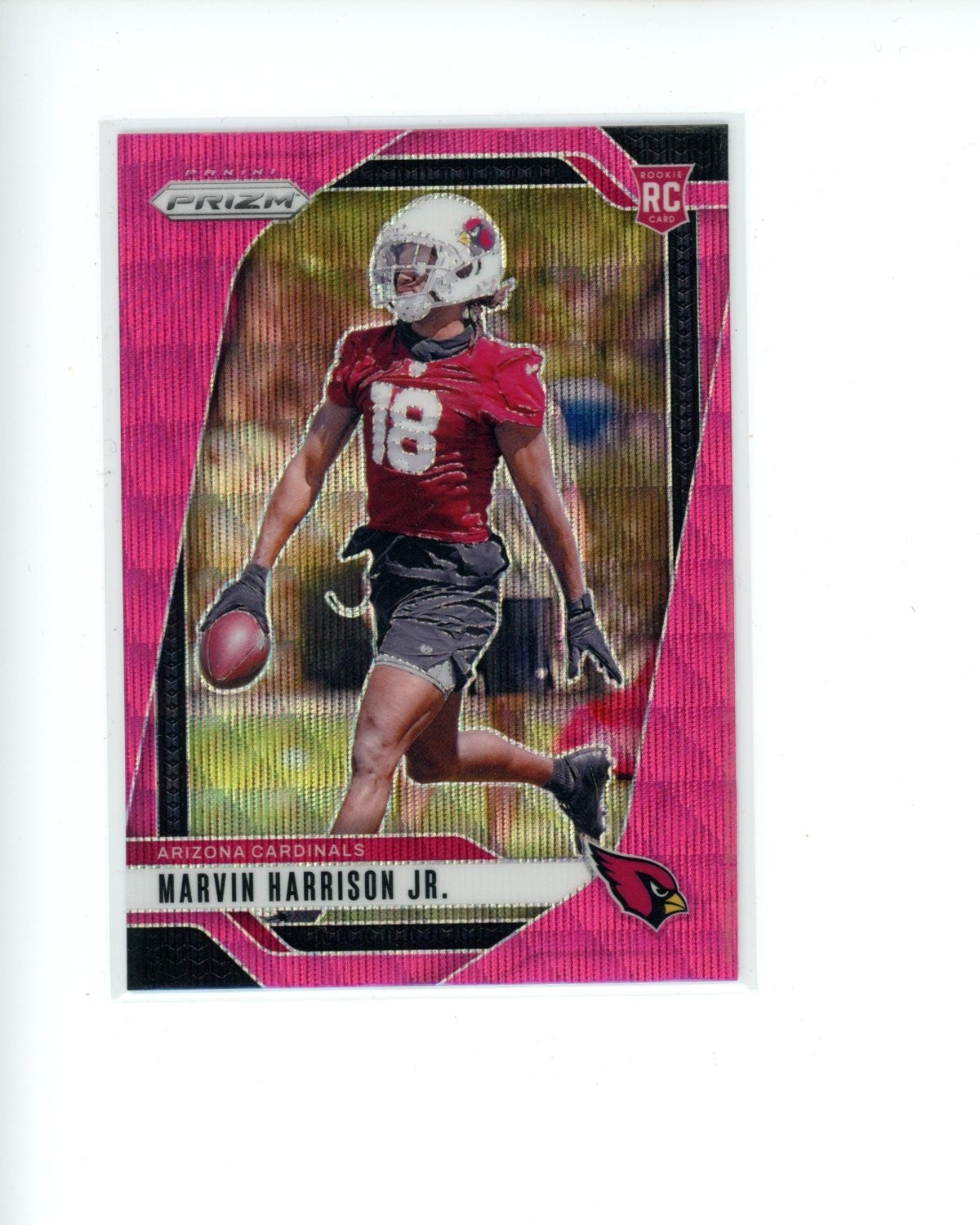 2024 Panini Prizm Pink Wave Prizm #375 Marvin Harrison Jr. Rookie RC