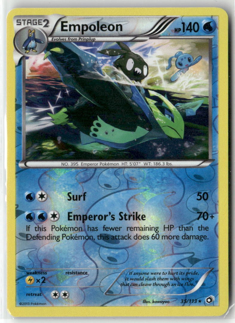 Empoleon Reverse Holo Rare Legendary Treasures 35/113 LP