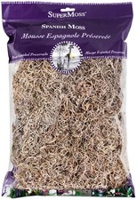  26911 Spanish Moss Dried, Natural, 8 Ounces