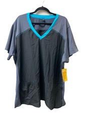New Carhartt Force Cross-Flex Scrub Top Womens 3XL Black