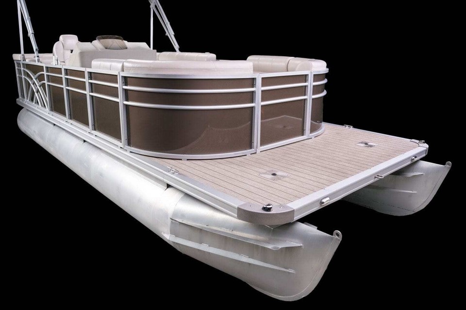 Ponton Railing Full Width Sun Deck - 8' Wide Pontoon Fence Railing Package | eBay