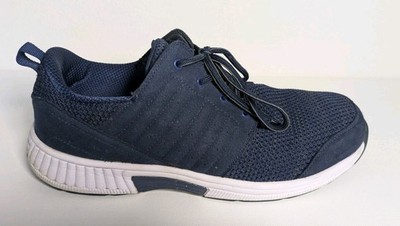 OrthoFeet Lava Stretch Knit Blue Men's Lace Shoes Sneakers Sz US 13 WIDE E2 529