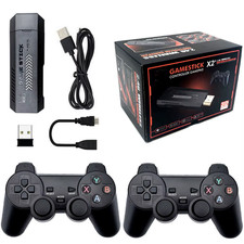 X2 Retro Video Game Console Stick HD 64GB Retro Classical Games Dual Wireless Co