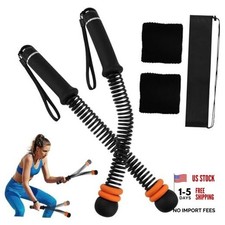 Ropeless Battle Ropes Weighted, Portable Cordless Home Gym Training Rope