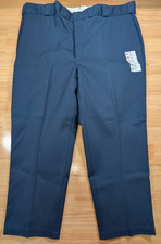 Vintage Dickies 874 Pants NWT 48x30 Flat Measures 45x30 USA Made Navy Fortrel