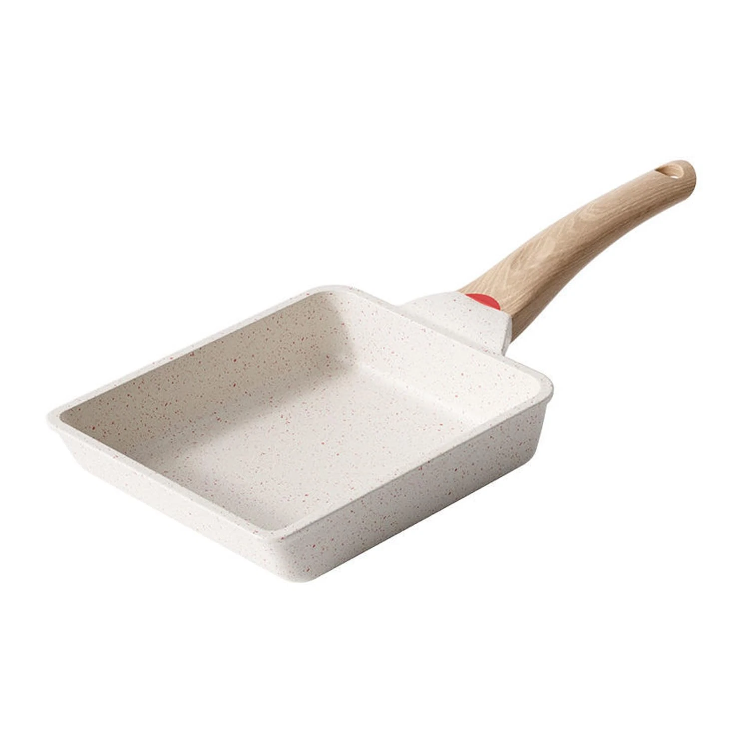 Tamagoyaki Pan,Japanese Omelette Pan,White Tamagoyaki Egg Pan, Non Stick Rectang