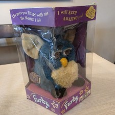 FURBY TEAL CREAM WITH BROWN EYES 1999 TIGER ELECTRONICS