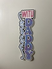 Memories With Daddy Handmade Scrapbook Title Die Cut Paper Pieced