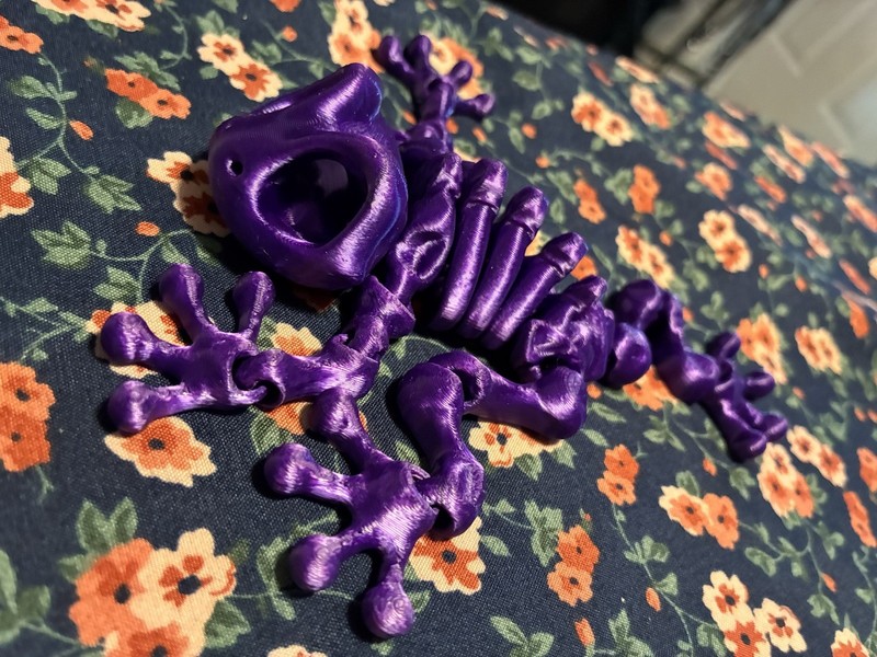 3D Printed Articulated Frog Skeleton