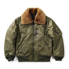 Men's B15 Flight Bomber Jacket Military Air Force Pilot Jackets Winter Warm Coat