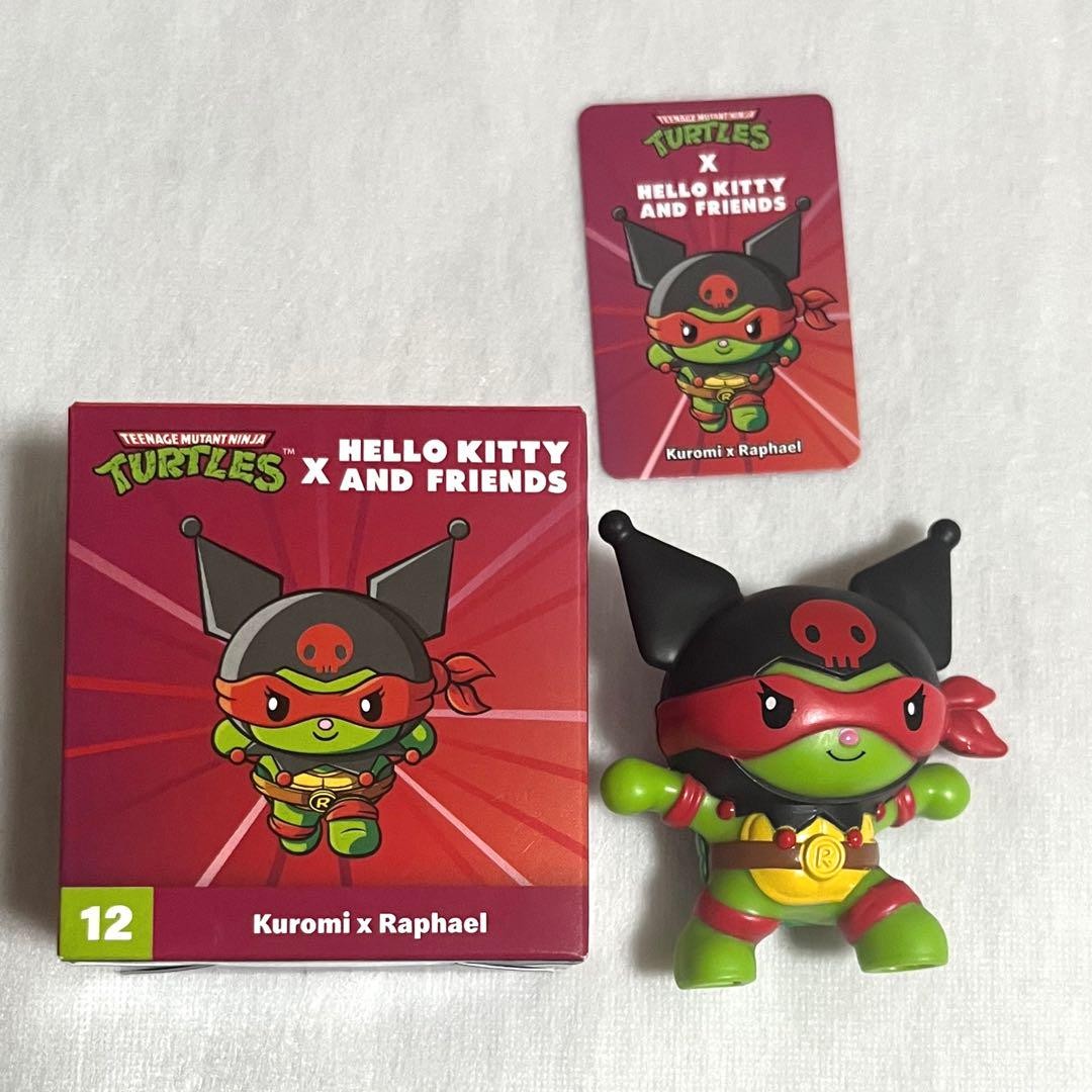 TMNT x Hello Kitty フィギュア 2体セット クロミ Hello Kitty x TMNT My Melody & Kuromi Figure Set MIB, Happy