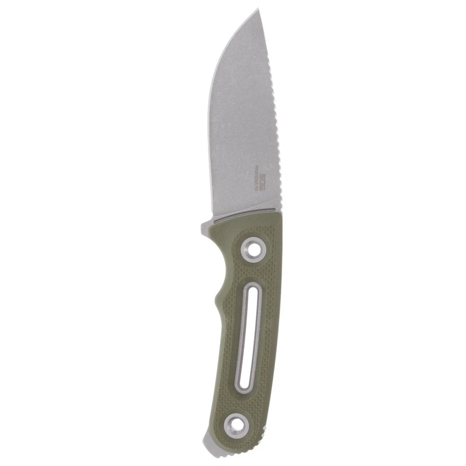Cuchillo de hoja fija de acero inoxidable SOG Knives Provider FX 17-35-01-57 verde G10 154CM Foto 3 de 4