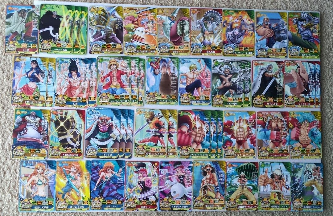 One Piece Berry Match IC Tarjetas Normales 47 Cartas Set Datos Carddass Coleccionables