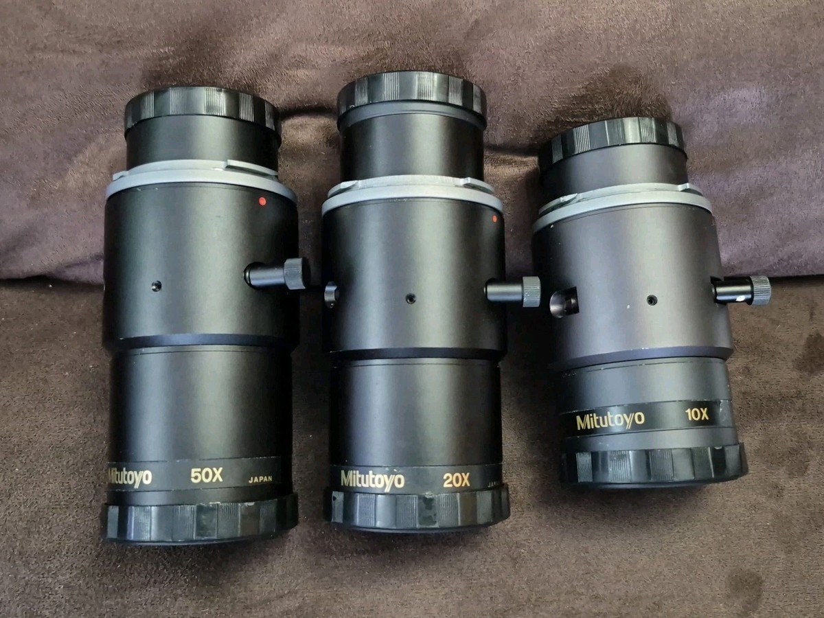 Set Of 3 Mitutoyo PJ-300 Comparator Projector 50X , 20X , 10X