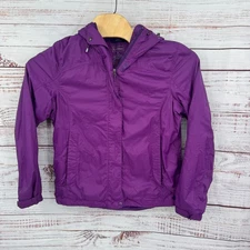 LL Bean Jacket Lightweight Coat Womens Size Medium Hooded Water Resistant
