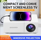 Mini Portable Projector High Definition Wireless Screen Mirror, Built-in Speaker