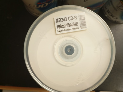 25x MediaRange MR243 CD-R   900MB | 100min | 48x   Inkjet Fullsurface Printable