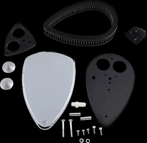 Baron Smooth Big Air Kit Conjunto Limpiador Cromo Yamaha V Star 1300 07-17 Foto 3 de 4