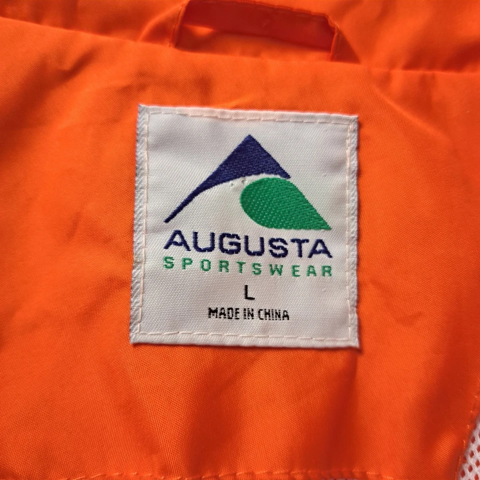 Chaqueta de Fútbol Cobras Hombre’s L Naranja y Blanco Cremallera Completa Cortavientos Foto 3 de 4