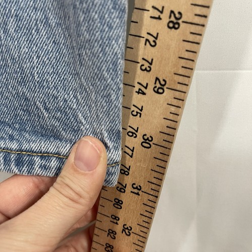 Levis Premium Jeans Damen 32x31 Blau 501 Skinny Mid Rise Button Fly - Bild 10 von 14