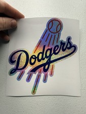 Los Angeles Dodgers Holographic Tiny Sparkle Vinyl Decal